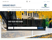 Tablet Screenshot of carolinesrealty.com